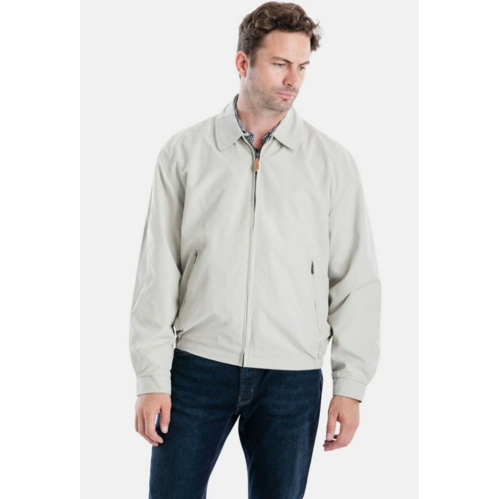 London Fog Mesh Lined Golf Jacket in Cement Size XL